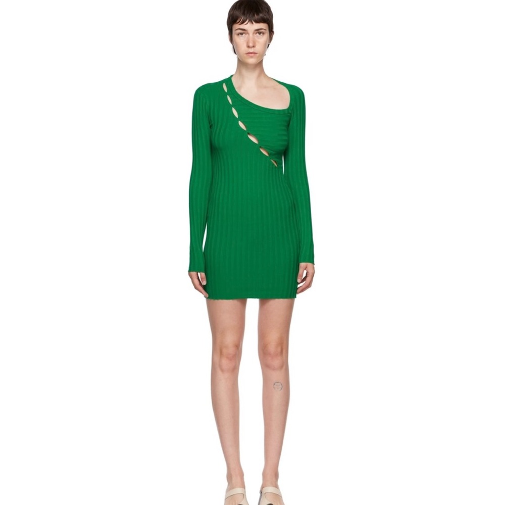 Cotton Citizen Capri Cut Out Dress in Green XS NWT